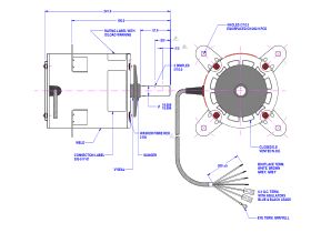 Fasco Fan Motor 240V 450W 808557NVB-B11