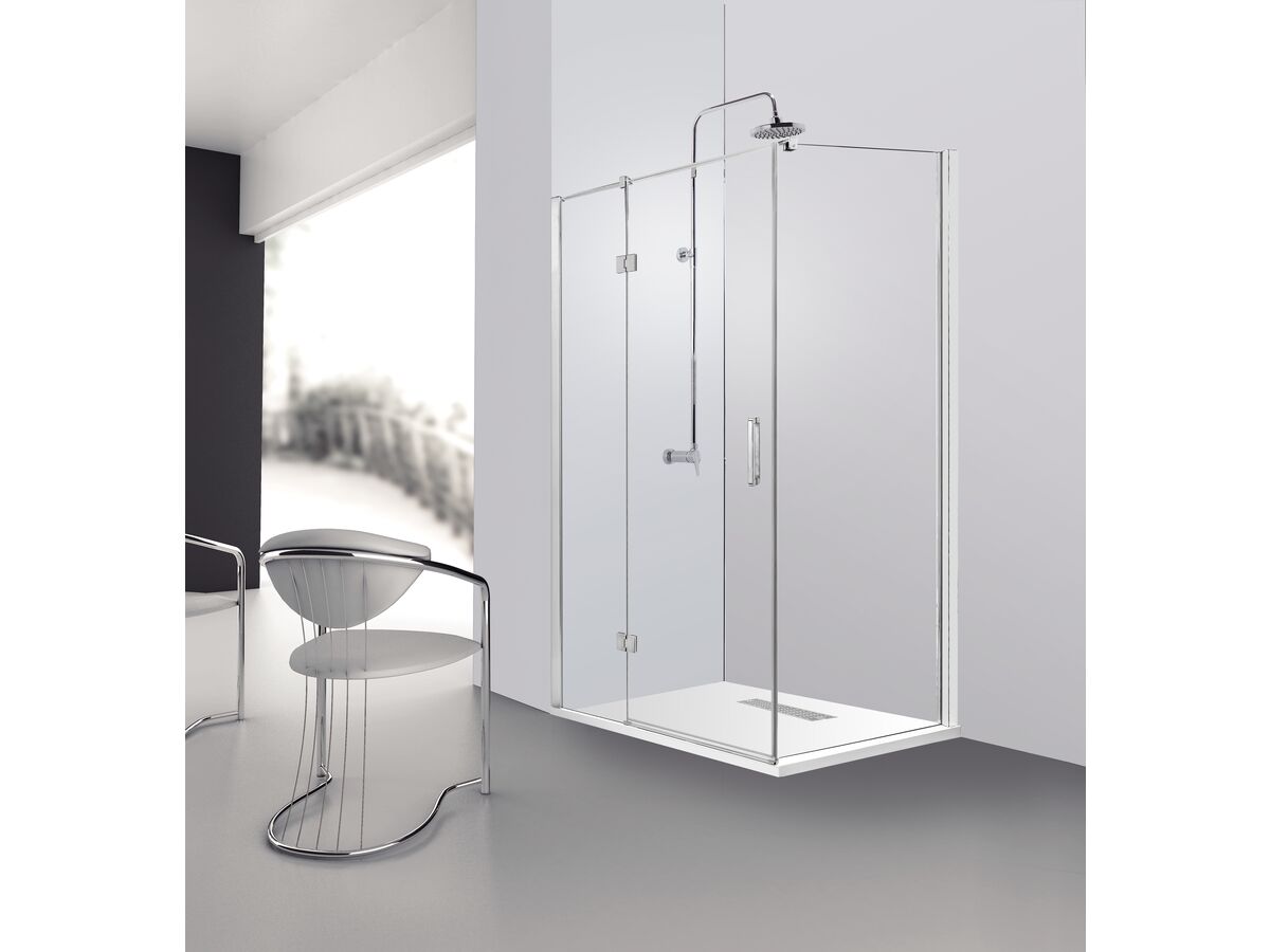 Posh Domaine MK2 1200x900 Semi Frameless Right Hand Entry Base & Screen