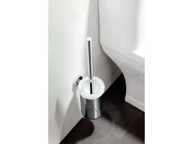 Milli Axon MK2 Wall Mount Toilet Brush Set Glass/ Chrome