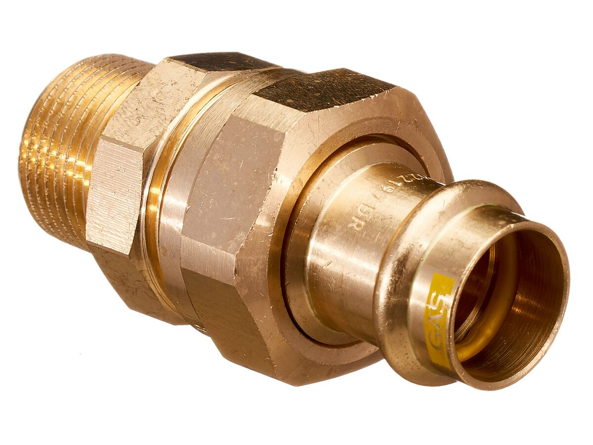 >B< Press Gas Male Union 20mm x 3/4" BSP"