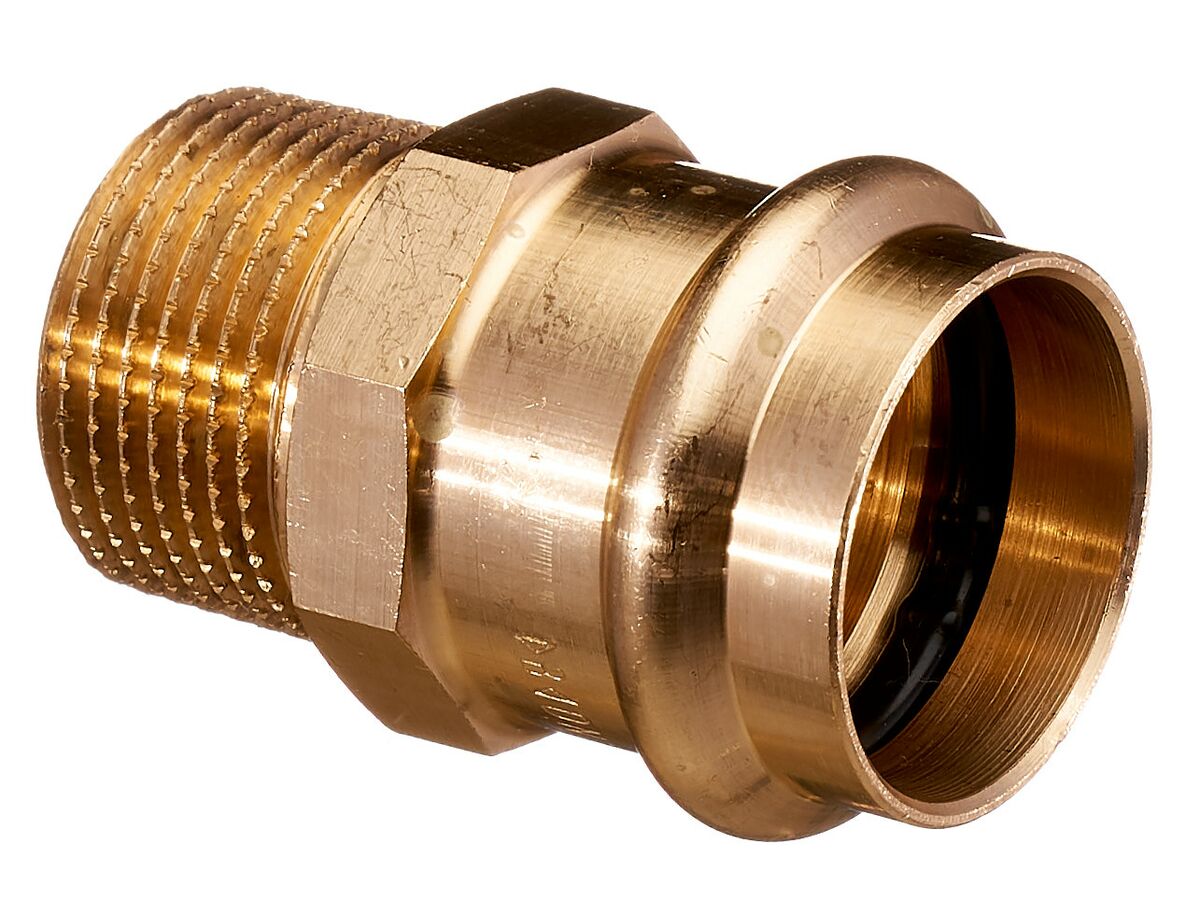 >B< Press Water Male Reducing Coupling 25mm x 3/4" BSP"