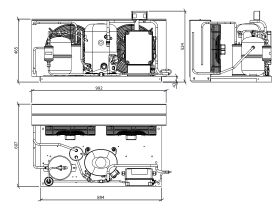 Tecumseh EVO Condensing Unit 2hp R134 MHBP EPCH4525Y-1 Phase