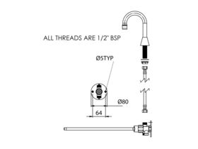 Enware Autotap Knee Operated (3 Star)