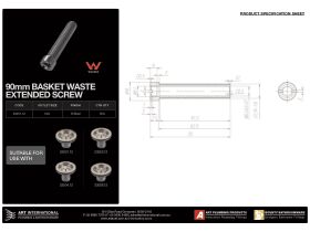 Specification Sheet - Basket Waste Extended Screw