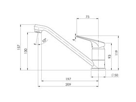 Phoenix Ivy MKII Swivel Sink Mixer Chrome