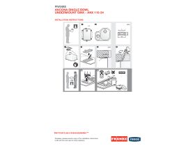 Installation Instructions - Franke Ancona ANX110-34 Single Bowl Undermount Sink Only Stainless Steel