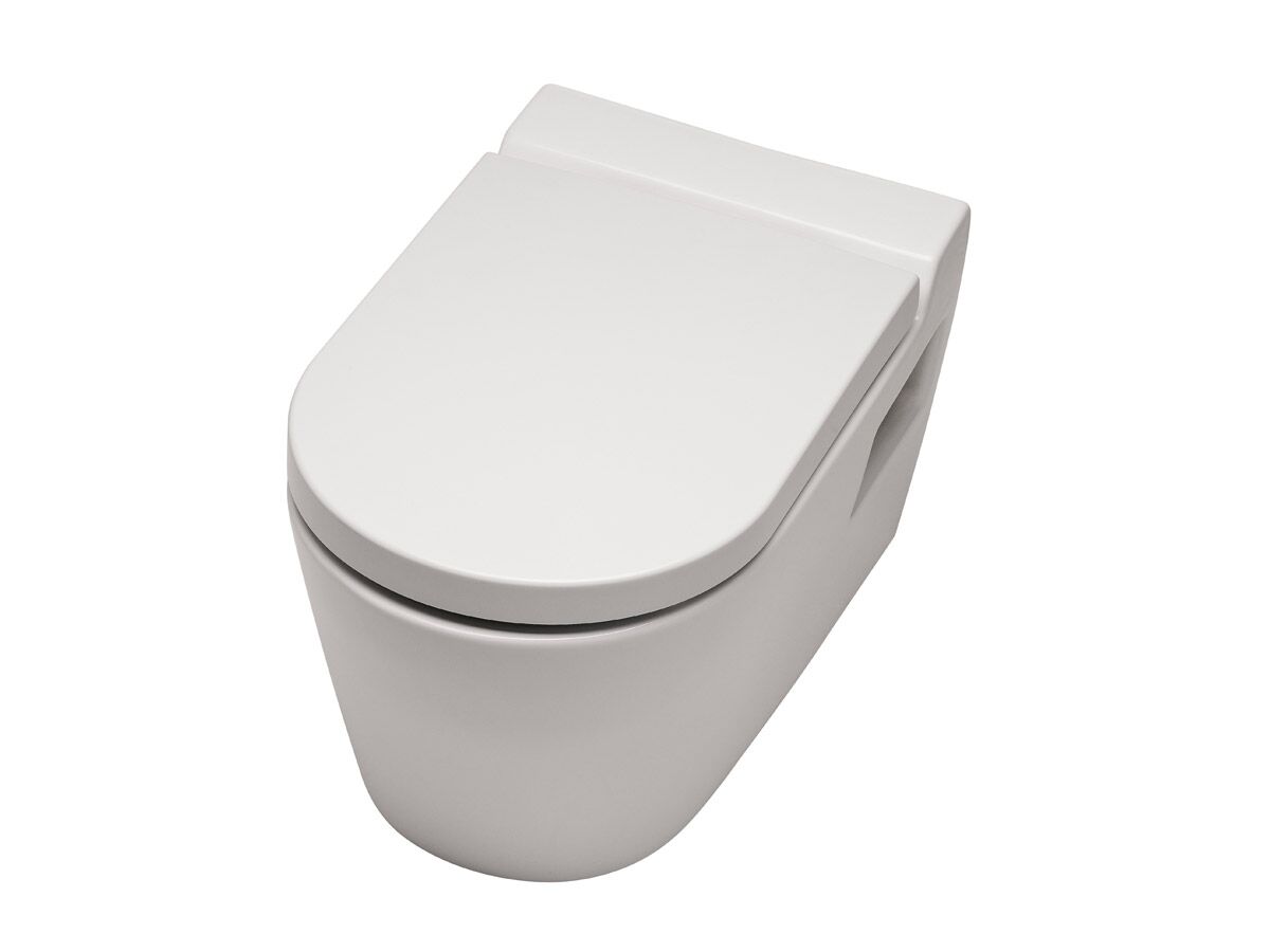 Kado Lux Wall Hung Pan with Quick Release Soft Close Seat White (4 Star)