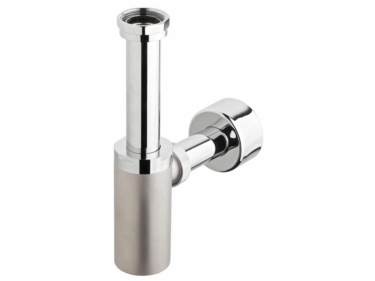 Mizu Drift Tele Bottle Trap with Connect 40mm Satin/ Chrome