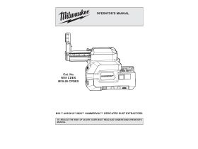 User Manual - Milwaukee M18 and M28 HAMMERVAC Dedicated Dust Extractor