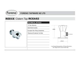 Specification Sheet - Standard Cistern Tap Chrome