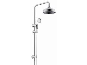 Posh Canterbury Twin Rail Shower with Top Rail Water Inlet Chrome (3 Star)