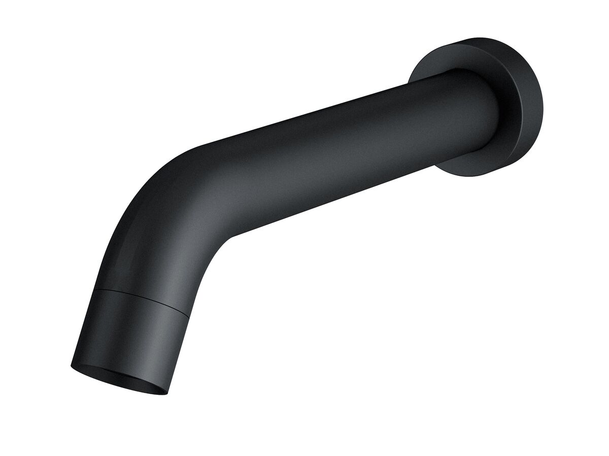 Mizu Drift Curved Bath Outlet 200mm Matte Black from Reece