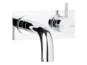 Scala 32 Curved Bath / Basin Mixer Outlet System Right Hand Outlet Chrome