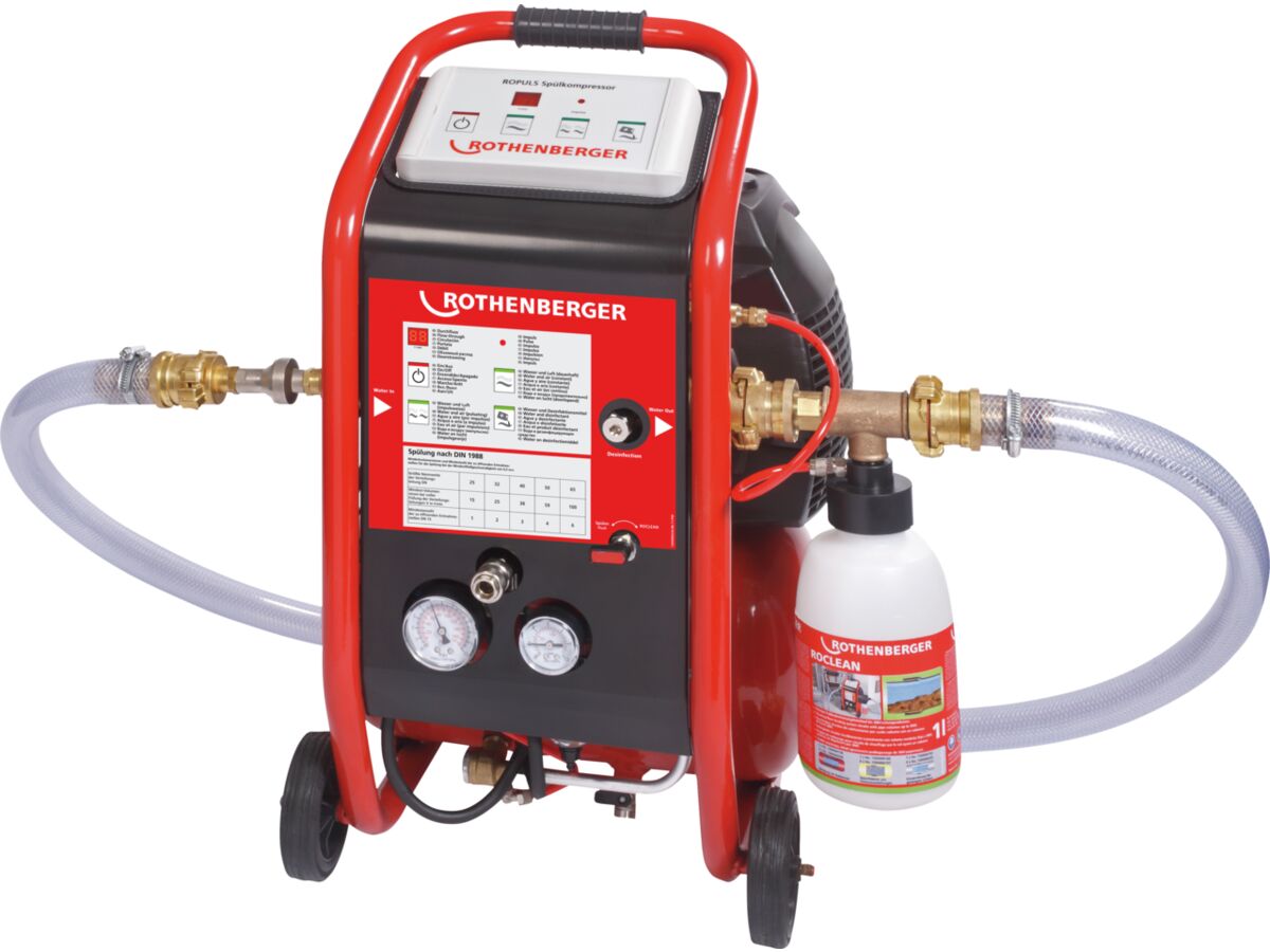 Rothenberger Roplus Flushing Compressor from Reece