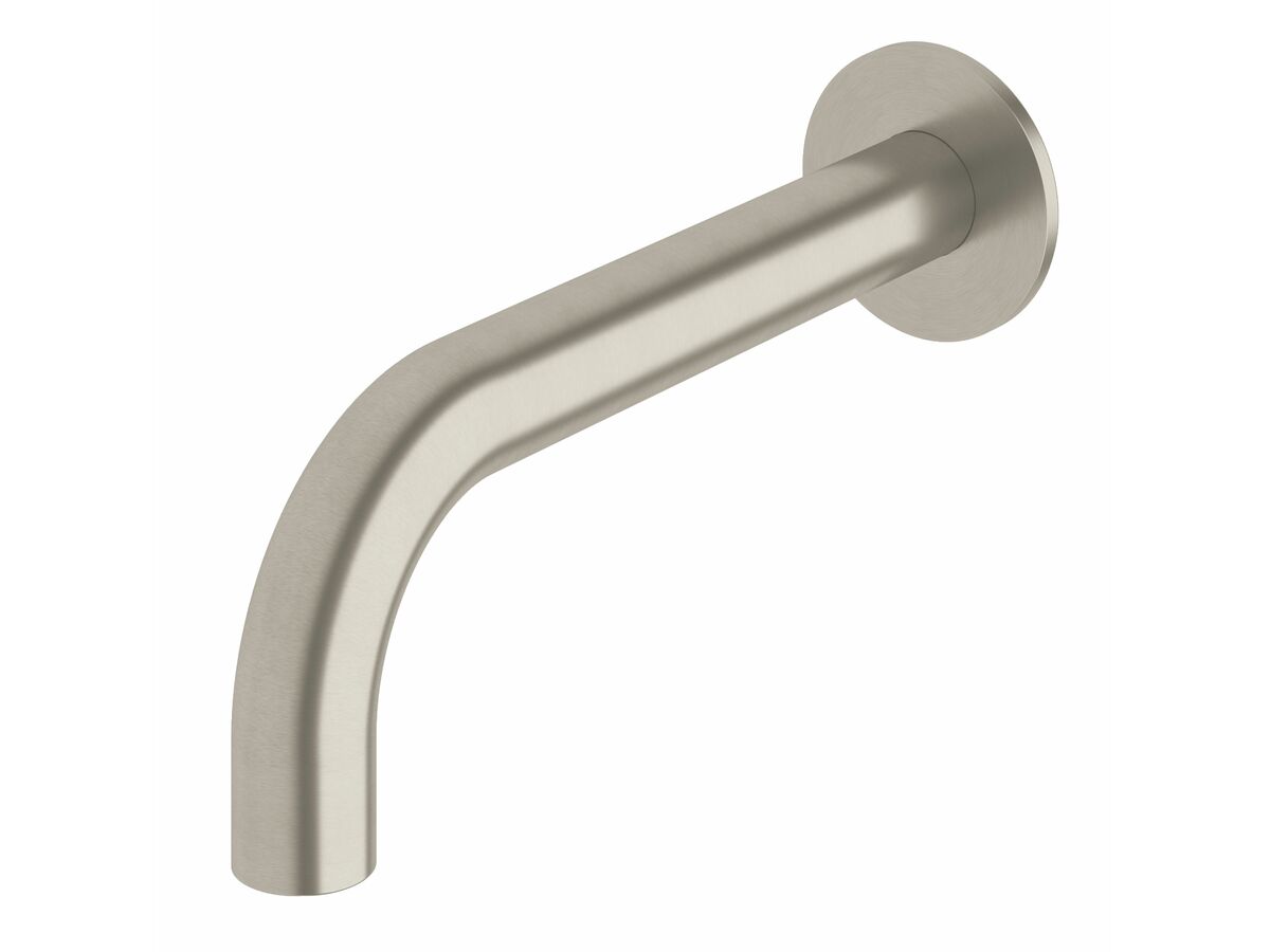 Milli Pure Wall Bath Outlet 200mm Brushed Nickel