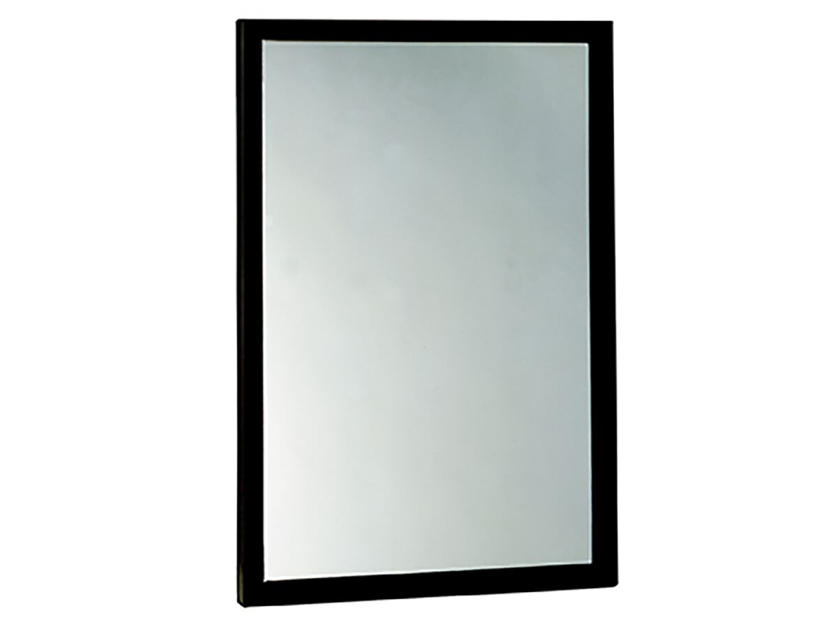 Matte Black Framed Mirror to AS1428.1