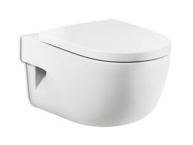 Meridian Wall Pan with Soft Close Seat Quick Release White / Chrome (4 Star)