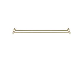 Scala Double Towel Rail 900mm LUX PVD Brushed Platinum Gold