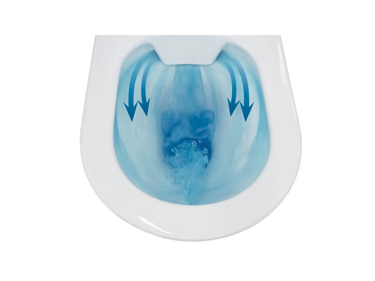 Caroma Forma Close Coupled Back To Wall Rimless Bottom Inlet Toilet