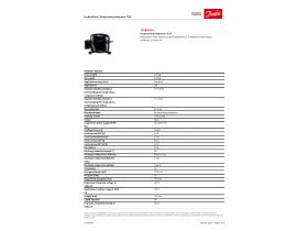Specification Sheet - Danfoss TI5F Compressor 102G4501