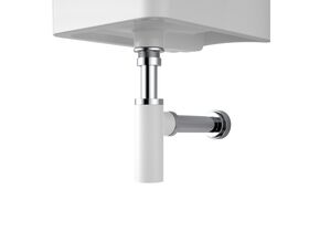 Caroma Eco Bottle Trap 40mm White / Chrome Plated
