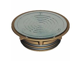 Vinyl Floor Waste Clear Out Anti-Slip 100mm Chrome