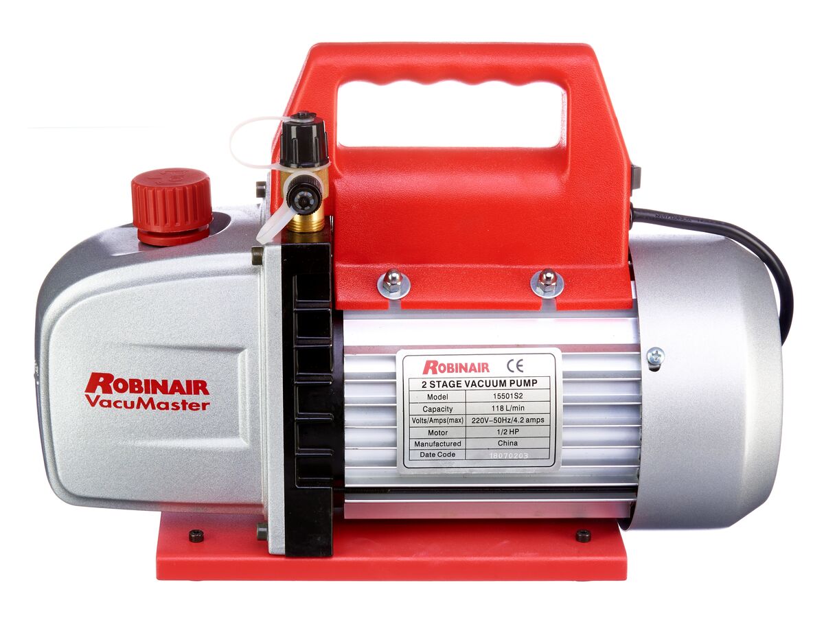 Robinair Vacumaster Two Stage Vacuum Pump 118 ltr/min 15501S2 from Reece