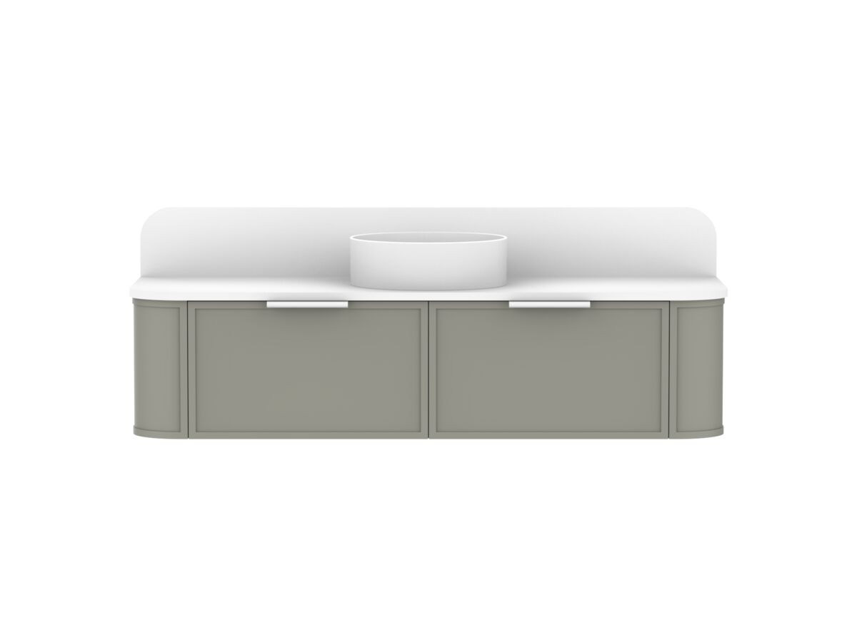 ADP Flo by Alisa & Lysandra All Drawer Vanity Unit Centre Bowl 1500 Cherry Pie Top 2 Drawers (No Basin)