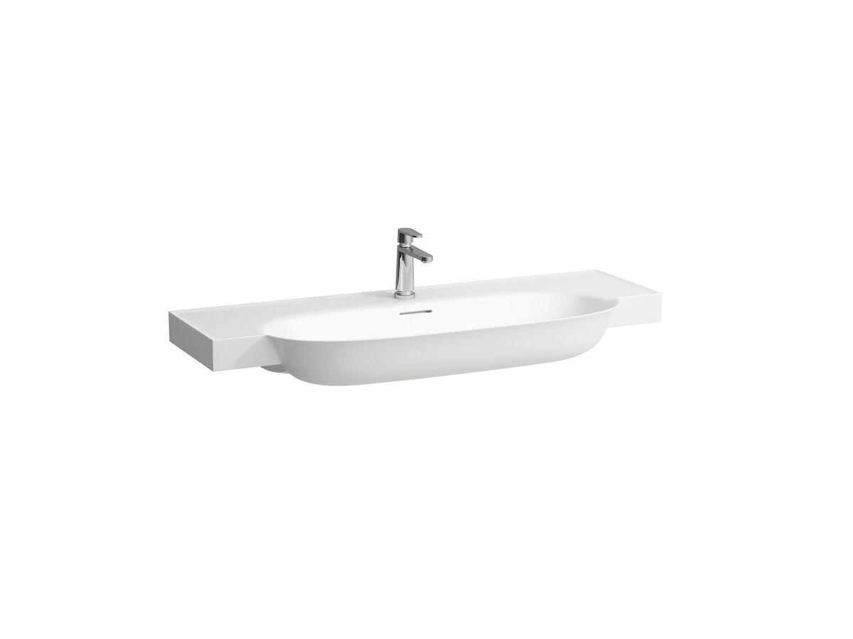 LAUFEN The New Classic Wall / Vanity Basin 2 Taphole with Over Flow 800x481 White