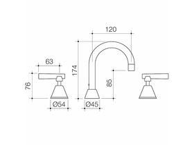 Caroma Elegance Lever Basin Set Chrome (5 Star)