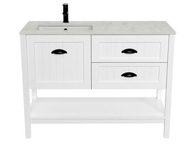 Kado Era Full Height Vanity Unit with Legs 1 Door & 2 Drawers with Under Counter Basin 1200mm