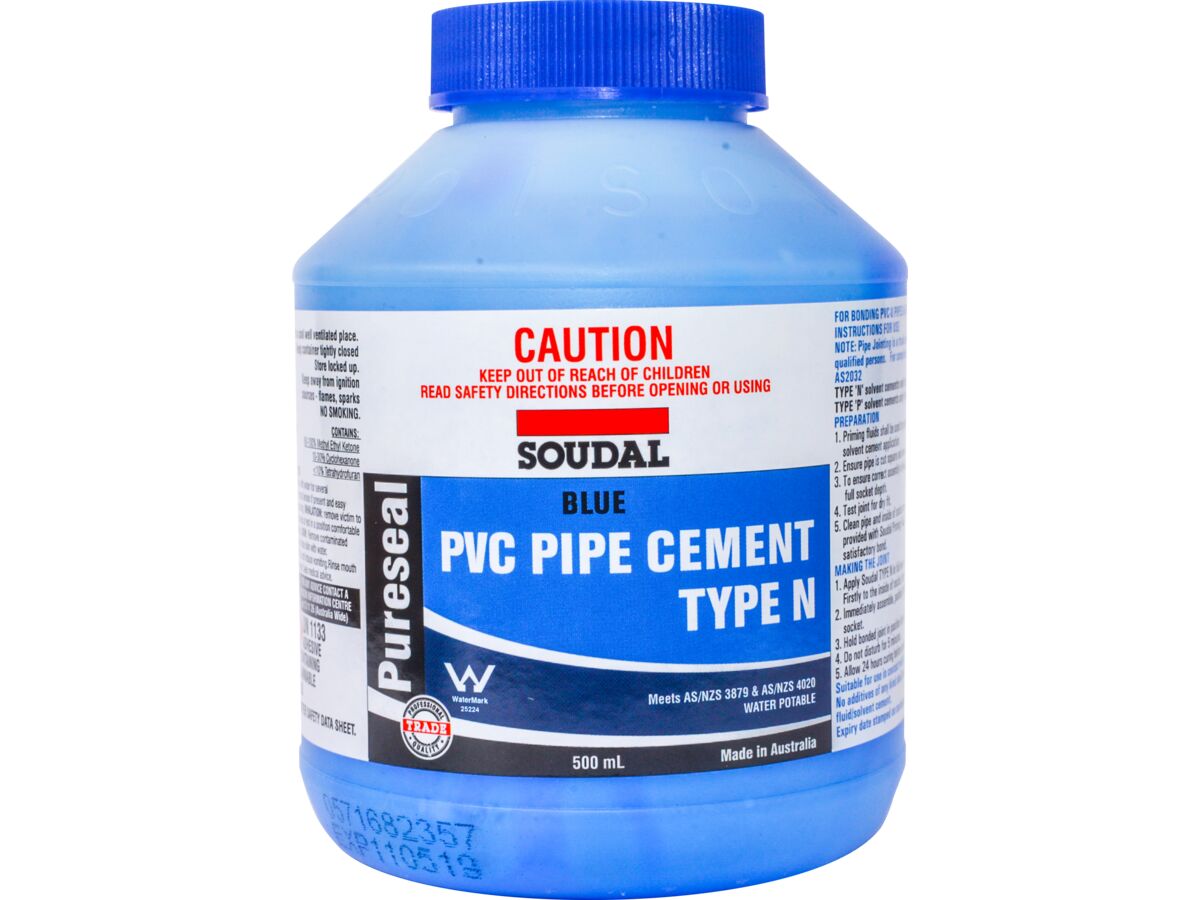 Soudal Pureseal Solvent Cement Type N Blue 500ml