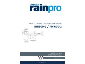 Installation Instructions - Reefe Acquasaver RM1500-2 Rain to Mains Changeover Valve 25mm Watermarked