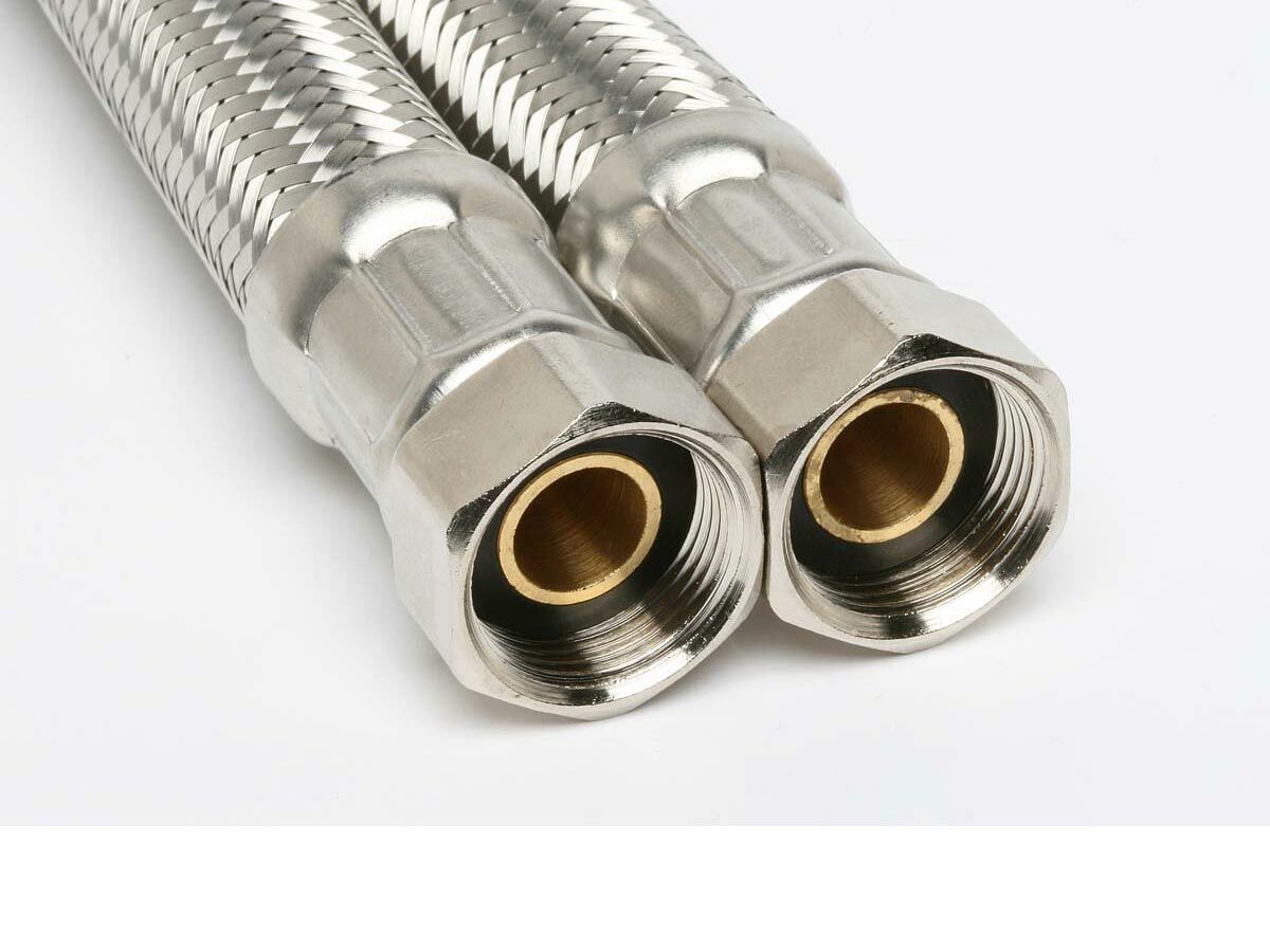 Flexible Hose Water 3/4" (Flat Seat) 20mm x 1000mm from Reece