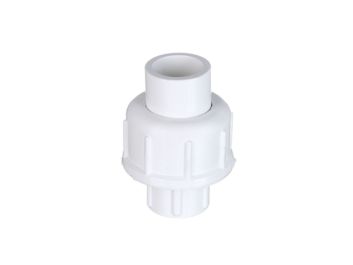 PVC Pressure Class 18 Barrell Union 4(22) 15mm from Reece