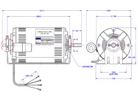 Fasco Fan Motor 240V 750W 80945BQVB-B11S
