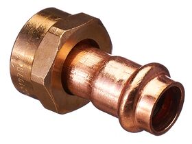 >B< Press Valve Adaptor 1/2" BSP x 15mm Copper"