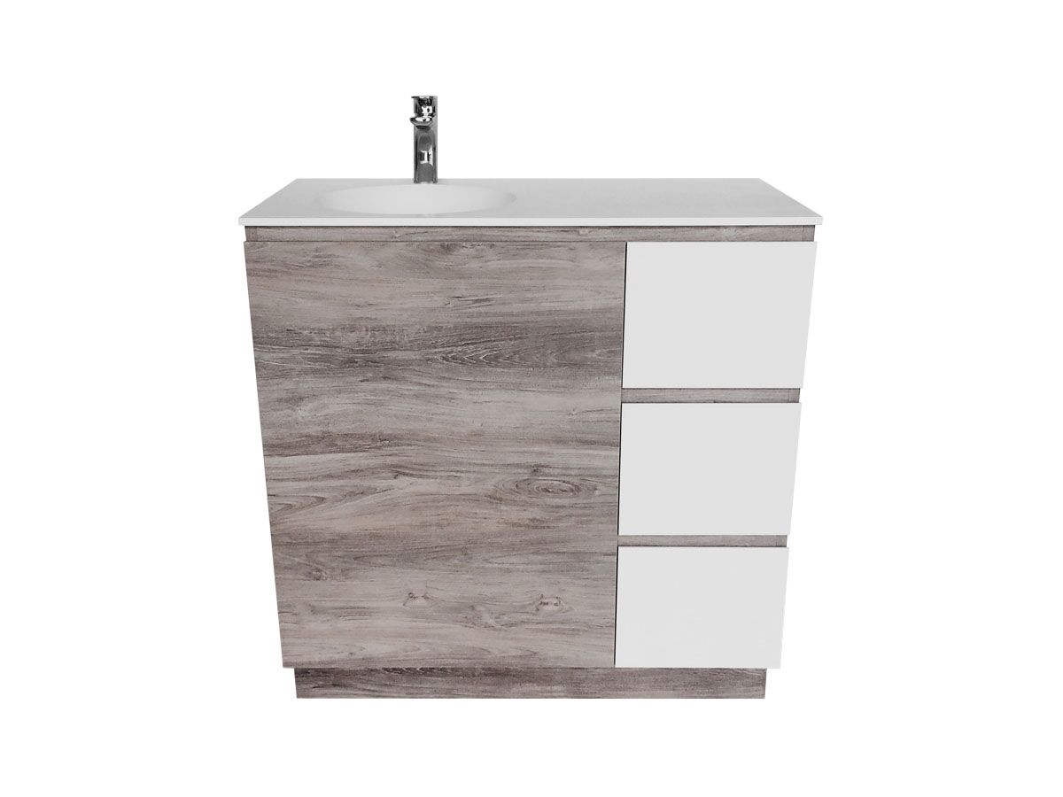 Cibo Habitat Full Vanity 1 Door 3 Drawer 900mm
