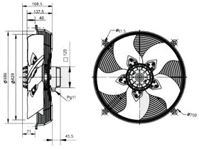 SolerPalau Fan 630mm 3Ph HRT/6-630/30BPN