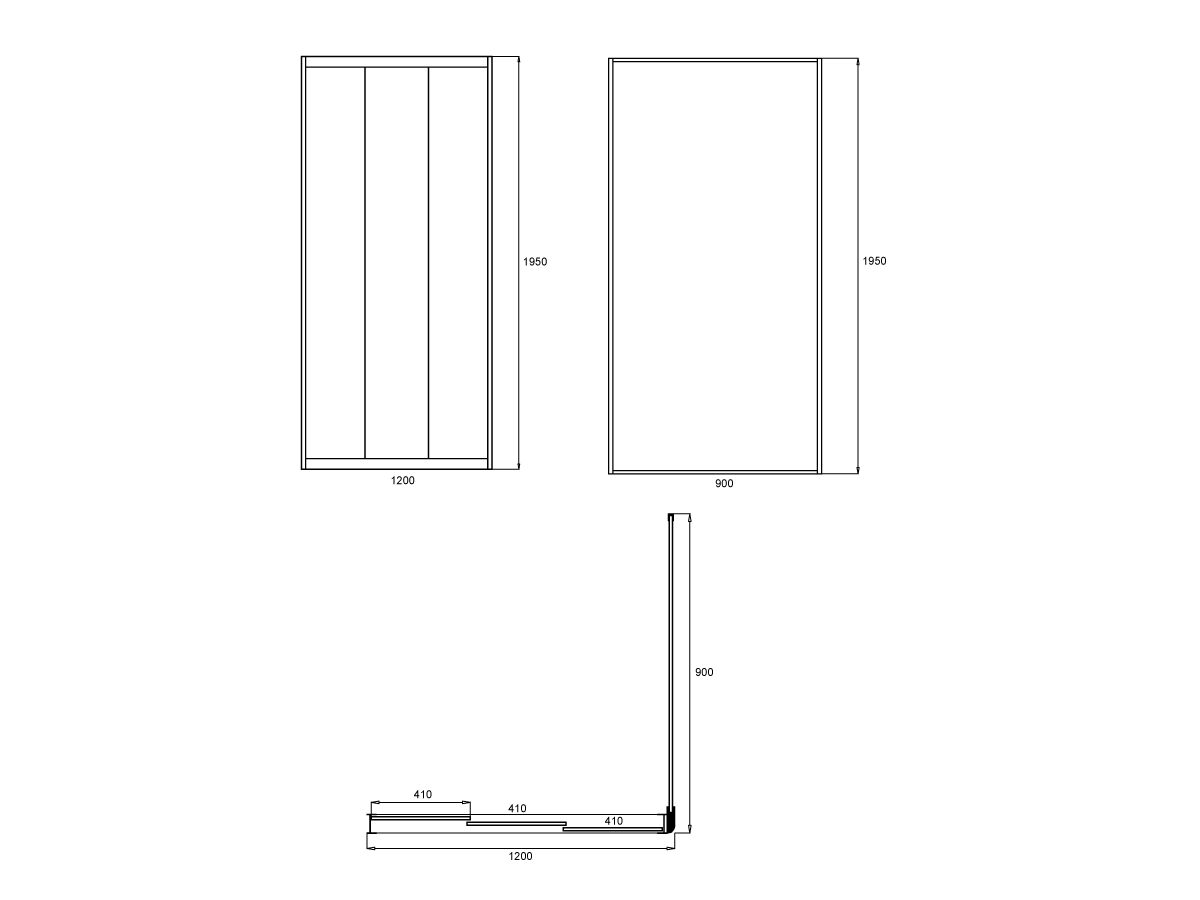 Custom Glass Framed Front and Return shower screen with sliding door ...