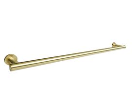 Mizu Drift Single Towel Rail 700mm Brushed Brass
