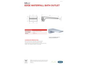 Technical Guide - Milli Edge Waterfall Bath Outlet Chrome
