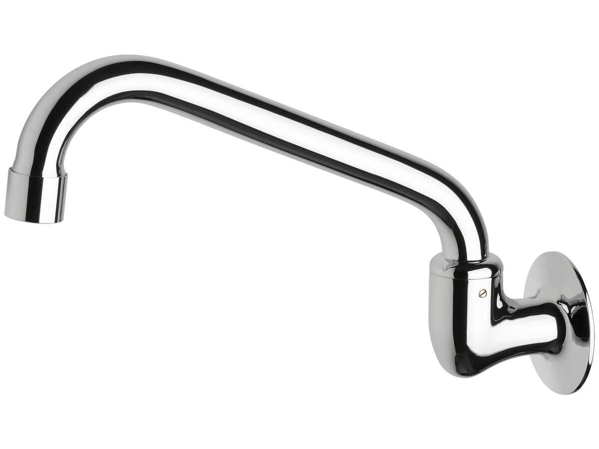 Standard Swivel Wall Economy Outlet 175mm Chrome (4 Star)