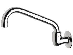 Standard Swivel Wall Economy Outlet 175mm Chrome (4 Star)