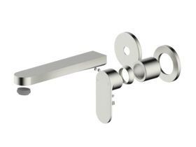 Hero - Mizu Soothe MK2 Wall Basin/Bath Mix 2Pc Trimset Brushed Nickel (5 Star)