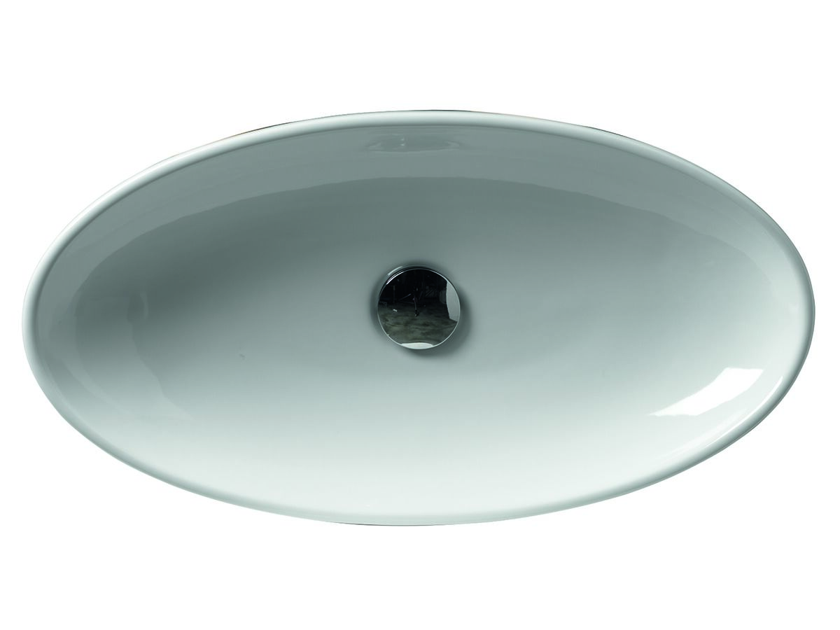 AXA H10 Oval Counter Basin 600 x 320mm White