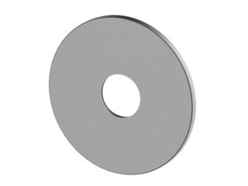 Mizu Shower Mixer Cover Plate Round 140mm Brushed Gunmetal