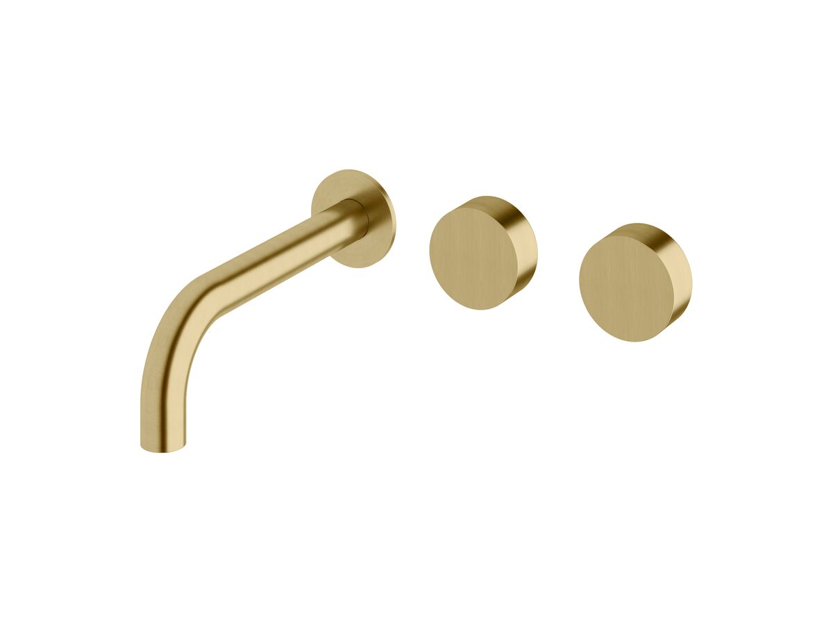Milli Pure Wall Bath Hostess System 200mm PVD Brushed Gold