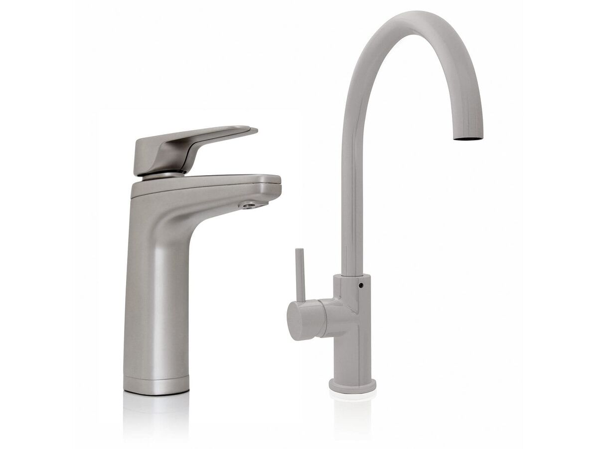 Billi Quadra Plus 9 with XL Levered Dispenser & Gooseneck Mixer Brushed
