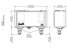 Danfoss Kp15 Dual Pressure Control (Auto) 060-126591